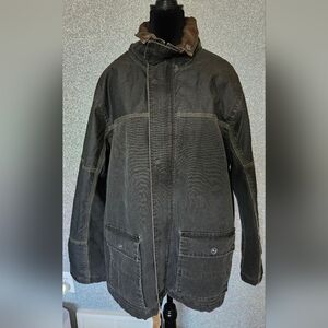 NWT Stormtech Men's Charcoal Black Marine Heritage Field Jacket, Enzyme Washed